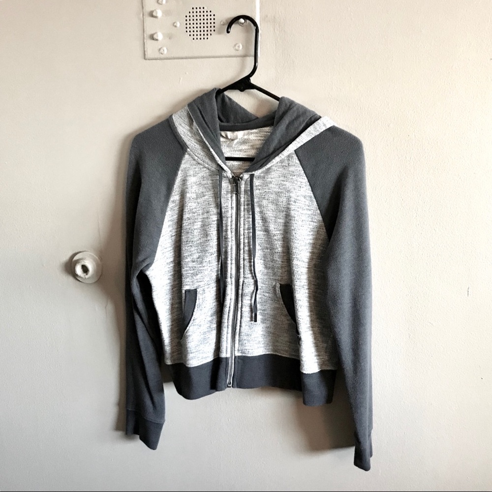 Gray Zip up Hoodie